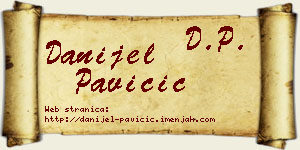 Danijel Pavičić vizit kartica